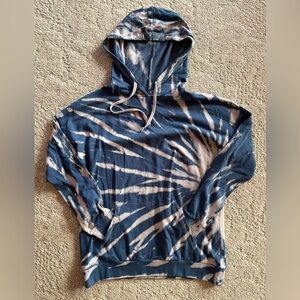 Blue Water Tie Dye Hoodie